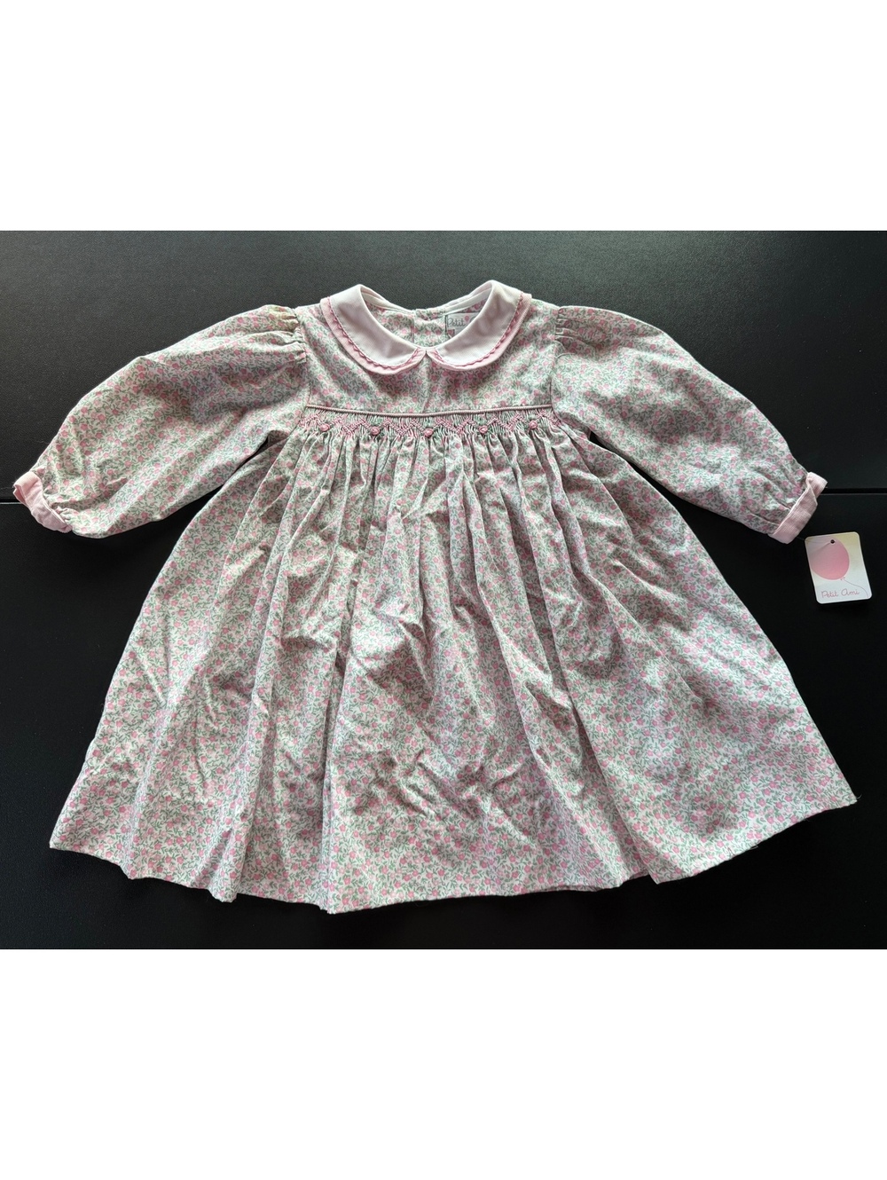 Petit Ami Girls 18M Smocked Floral Dress NWT Old Stock Filene’s Heirloom